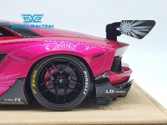 Xe Mô Hình LB Performance Lamborghini Aventador 2.0 Liberty Walk 1:18 ( Hồng Phấn - Đế Da ) 17/20 pcs