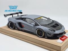 Xe Mô Hình LB Performance Lamborghini Aventador 2.0 Liberty Walk 1:18 ( Xám Tro - Đế Da )