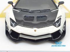 Xe Mô Hình Lamborghini Aventador LB-Works 1:43 Jnetme Models ( Xám nhám ) #40/12 pcs