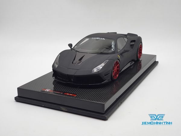 Xe Mô Hình Ferrari 488 GTB Misha Designs 1:18 Misha Designs ( Đen )