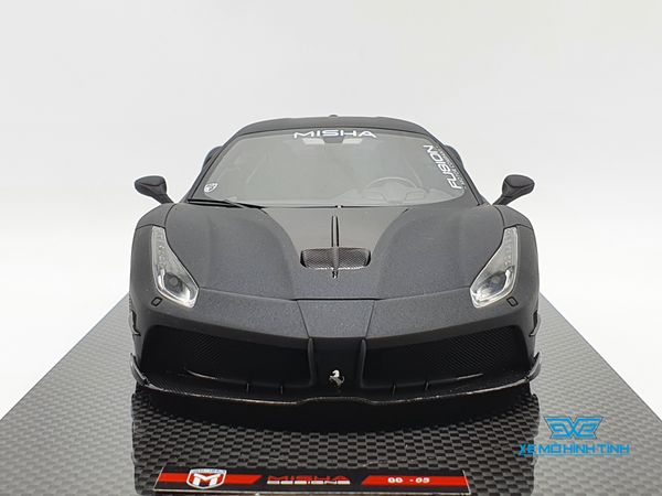 Xe Mô Hình Ferrari 488 GTB Misha Designs 1:18 Misha Designs ( Đen )