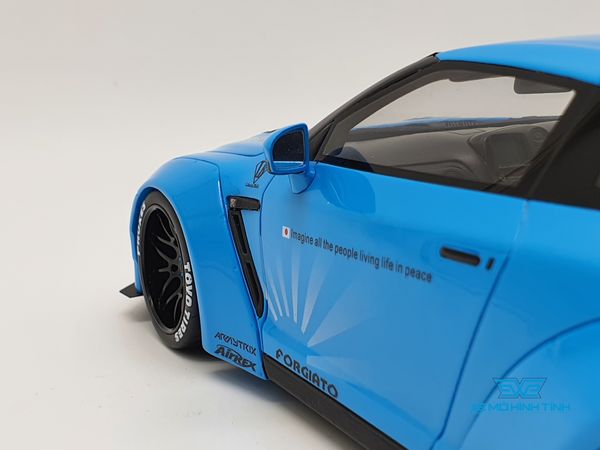 XE MÔ HÌNH NISSAN GT-R35 LB 1:18 GTSPIRIT (XANH)