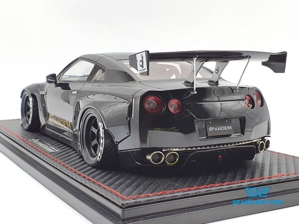 XE MÔ HÌNH NISSAN PANDEM R35 GT-R 1:18 IGINITION MODEL (ĐEN)