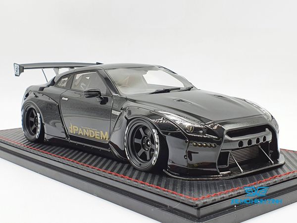 XE MÔ HÌNH NISSAN PANDEM R35 GT-R 1:18 IGINITION MODEL (ĐEN)