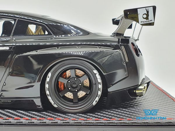 XE MÔ HÌNH NISSAN PANDEM R35 GT-R 1:18 IGINITION MODEL (ĐEN)