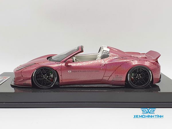 Xe Mô Hình Ferrari 458 LB 1/18 Liberty Walks Màu Hồng