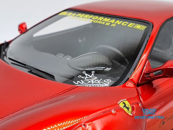 Xe Mô Hình Ferrari F430 Liberty Walks 1:18 LB ( Đỏ Đô )