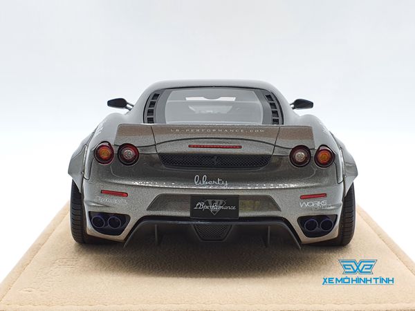 Xe Mô Hình Ferrari F430 Liberty Walks 1:18 LB ( Xám )