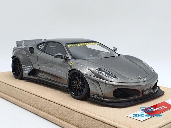 Xe Mô Hình Ferrari F430 Liberty Walks 1:18 LB ( Xám )