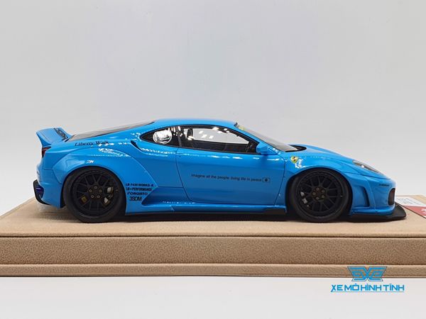 Xe Mô Hình Ferrari F430 Liberty Walks 1:18 LB ( Xanh Dương )