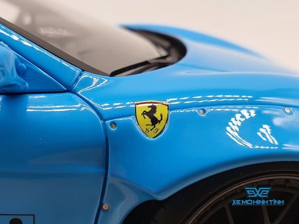 Xe Mô Hình Ferrari F430 Liberty Walks 1:18 LB ( Xanh Dương )