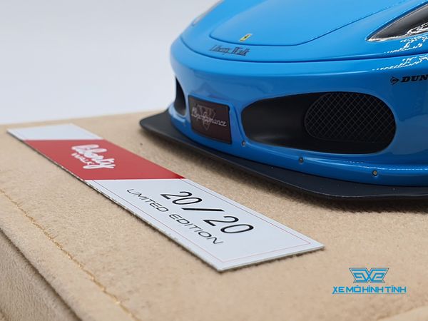 Xe Mô Hình Ferrari F430 Liberty Walks 1:18 LB ( Xanh Dương )