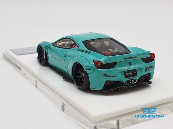 Xe Mô Hình Ferrari 458 Italy LB-Works 1:43 Fuelme Models ( Xanh Tiffany Blue )