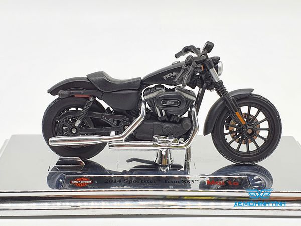 XE MÔ HÌNH HARLEY DAVIDSON 2014 SPORTSTER IRON 883 1:18 ( ĐEN) MAISTO