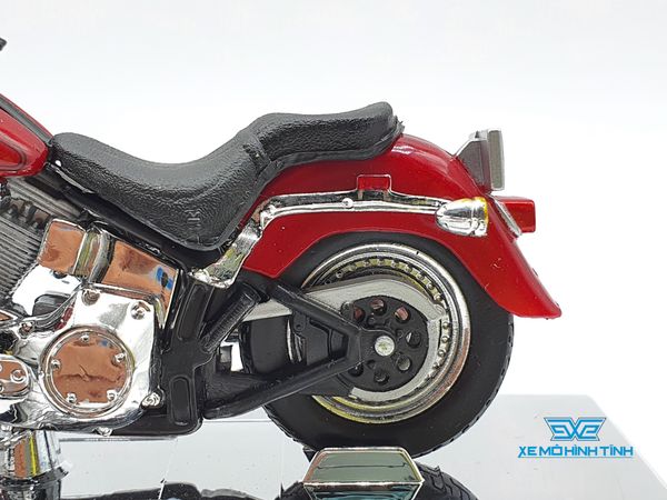 XE MÔ HÌNH HARLEY DAVIDSON 2004 FLSTFI Fat Boy 1:18 MAISTO (ĐỎ)