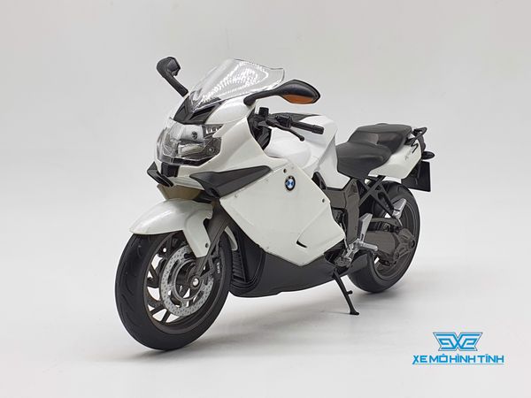 XE MÔ HÌNH BMW K1300S 1:10 WELLY (TRẮNG)