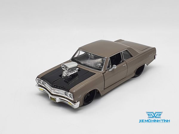 XE MÔ HÌNH CHEVROLET MALIBU SS 1965 1:24 MAISTO (NÂU)