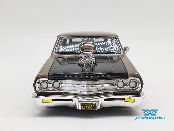 XE MÔ HÌNH CHEVROLET MALIBU SS 1965 1:24 MAISTO (NÂU)