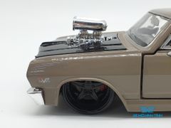 XE MÔ HÌNH CHEVROLET MALIBU SS 1965 1:24 MAISTO (NÂU)