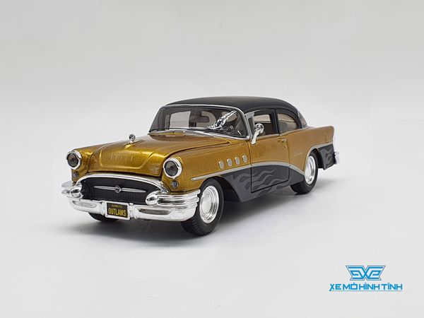 XE MÔ HÌNH BUICK CENTURY 1955 1:24 MAISTO (GOLD)