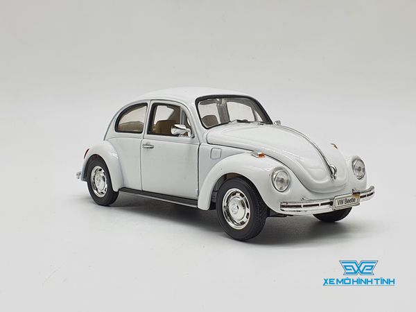 XE MÔ HÌNH VOLKSWAGEN BEETLE 1:24 WELLY (TRẮNG)