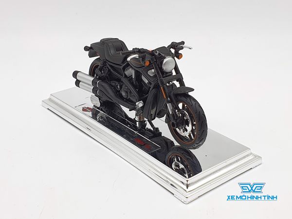 XE MÔ HÌNH HARLEY DAVIDSON 2012 VRSCDX NIGHT ROD SPECIAL 1:18( ĐEN VIỀN CAM ) MAISTO