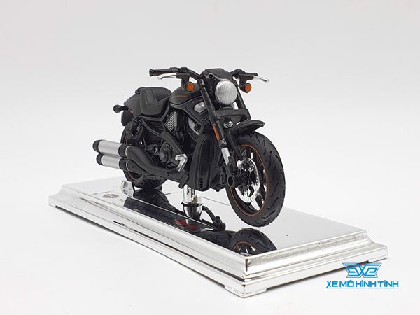 XE MÔ HÌNH HARLEY DAVIDSON 2012 VRSCDX NIGHT ROD SPECIAL 1:18( ĐEN VIỀN CAM ) MAISTO