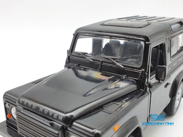 XE MÔ HÌNH LAND ROVER DEFENDER 1:24 WELLY (ĐEN)