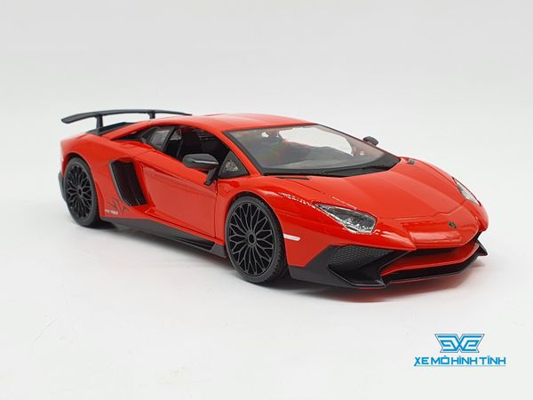 XE MÔ HÌNH LAMBORGHINI AVENTADOR LP 750-4 SV 1:24 BBURAGO (ĐỎ)