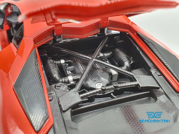 XE MÔ HÌNH LAMBORGHINI AVENTADOR LP 750-4 SV 1:24 BBURAGO (ĐỎ)