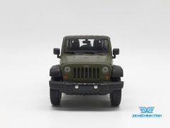 XE MÔ HÌNH JEEP WRANGLER UNLIMITED 2015 1:24 MAISTO (XANH QUÂN ĐỘI)