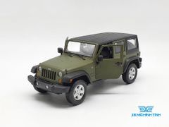 XE MÔ HÌNH JEEP WRANGLER UNLIMITED 2015 1:24 MAISTO (XANH QUÂN ĐỘI)