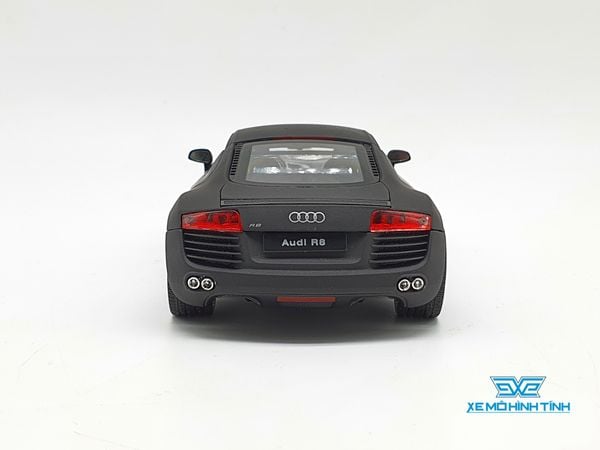 XE MÔ HÌNH AUDI R8 1:24 WELLY (ĐEN)