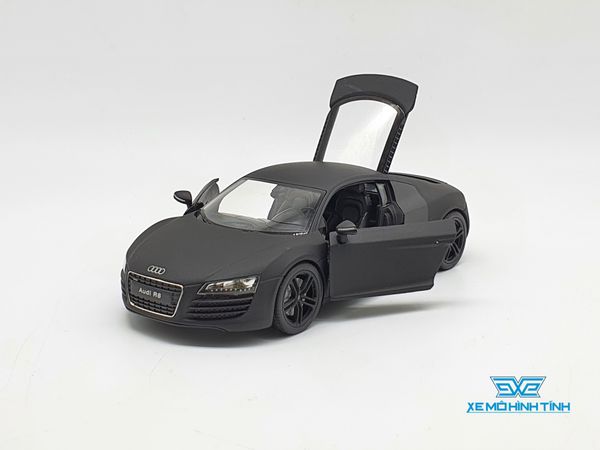 XE MÔ HÌNH AUDI R8 1:24 WELLY (ĐEN)