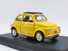 XE MÔ HÌNH FIAT 500F 1:24 BBURAGO (VÀNG)