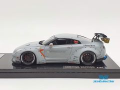 XE MÔ HÌNH NISSAN GTR R35 LB WORKS LIBERTY WALK 1:43 ONE MODEL (XÁM TRO)