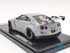 XE MÔ HÌNH NISSAN GTR R35 LB WORKS LIBERTY WALK 1:43 ONE MODEL (XÁM TRO)