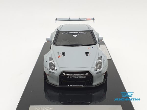 XE MÔ HÌNH NISSAN GTR R35 LB WORKS LIBERTY WALK 1:43 ONE MODEL (XÁM TRO)