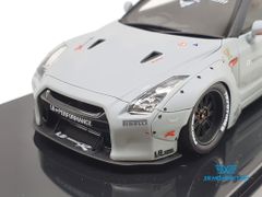 XE MÔ HÌNH NISSAN GTR R35 LB WORKS LIBERTY WALK 1:43 ONE MODEL (XÁM TRO)