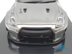 XE MÔ HÌNH NISSAN GTR R35 LB WORKS LIBERTY WALK 1:43 ONE MODEL (CHROME)