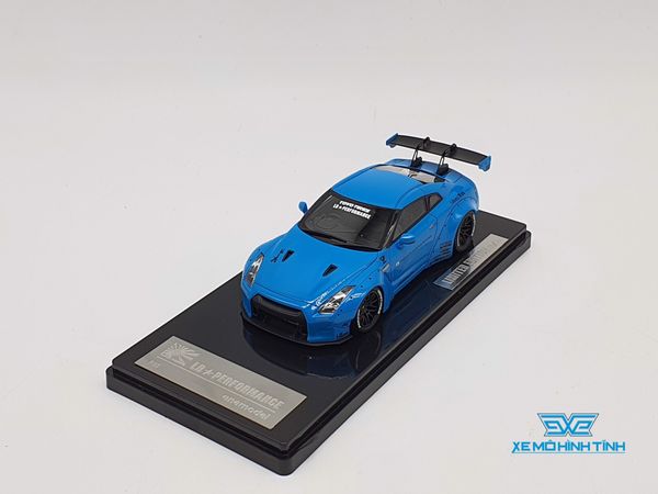 XE MÔ HÌNH NISSAN GTR R35 LB WORKS LIBERTY WALK 1:43 ONE MODEL (BABY BLUE)