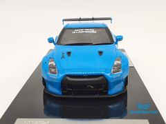 XE MÔ HÌNH NISSAN GTR R35 LB WORKS LIBERTY WALK 1:43 ONE MODEL (BABY BLUE)