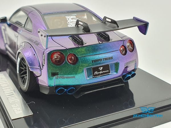 XE MÔ HÌNH NISSAN GTR R35 LB WORKS LIBERTY WALK 1:43 ONE MODEL (ANDROMEDA)