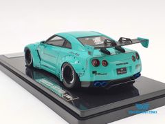 XE MÔ HÌNH NISSAN GTR R35 LB WORKS LIBERTY WALK 1:43 ONE MODEL (TIFANY BLUE)