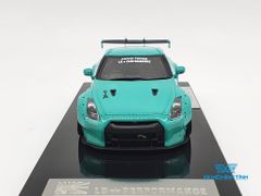 XE MÔ HÌNH NISSAN GTR R35 LB WORKS LIBERTY WALK 1:43 ONE MODEL (TIFANY BLUE)