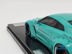 XE MÔ HÌNH NISSAN GTR R35 LB WORKS LIBERTY WALK 1:43 ONE MODEL (TIFANY BLUE)