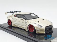 XE MÔ HÌNH NISSAN GTR R35 LB WORKS LIBERTY WALK 1:43 ONE MODEL (PEARL WHITE)