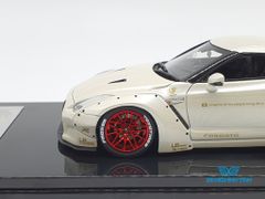 XE MÔ HÌNH NISSAN GTR R35 LB WORKS LIBERTY WALK 1:43 ONE MODEL (PEARL WHITE)