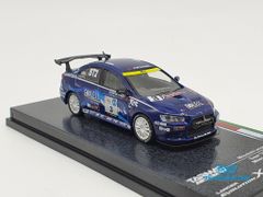 Xe Mô Hình Mitsubishi Lancer Evolution X Super Taikyu Series 2010 Mineo / Murata / Yamauchi 1:64 Tarmac Works ( Xanh )