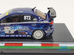 Xe Mô Hình Mitsubishi Lancer Evolution X Super Taikyu Series 2010 Mineo / Murata / Yamauchi 1:64 Tarmac Works ( Xanh )